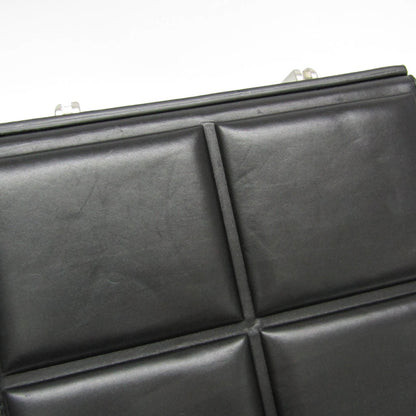 Bottega Veneta Trunk Top Handle Messenger Padded Leather, Black, Leather, Handbag
