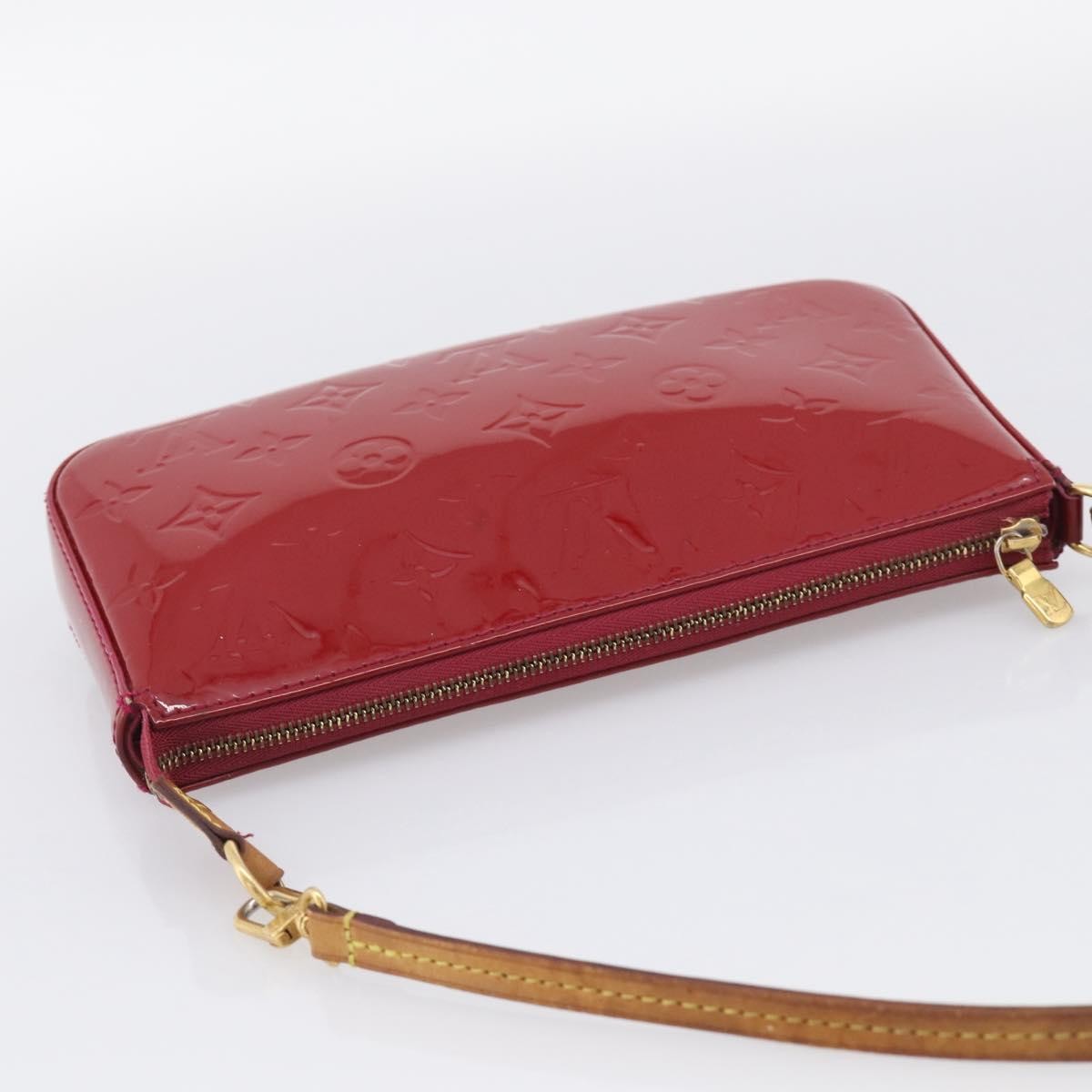 Louis Vuitton Pochette Accessoires NM Monogram Vernis, Pink, Patent Leather, Clutch