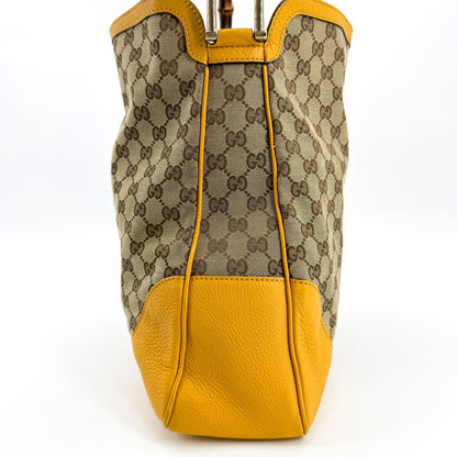 Gucci Diana Bamboo GG Canvas, Brown, Canvas, Shoulder Bag