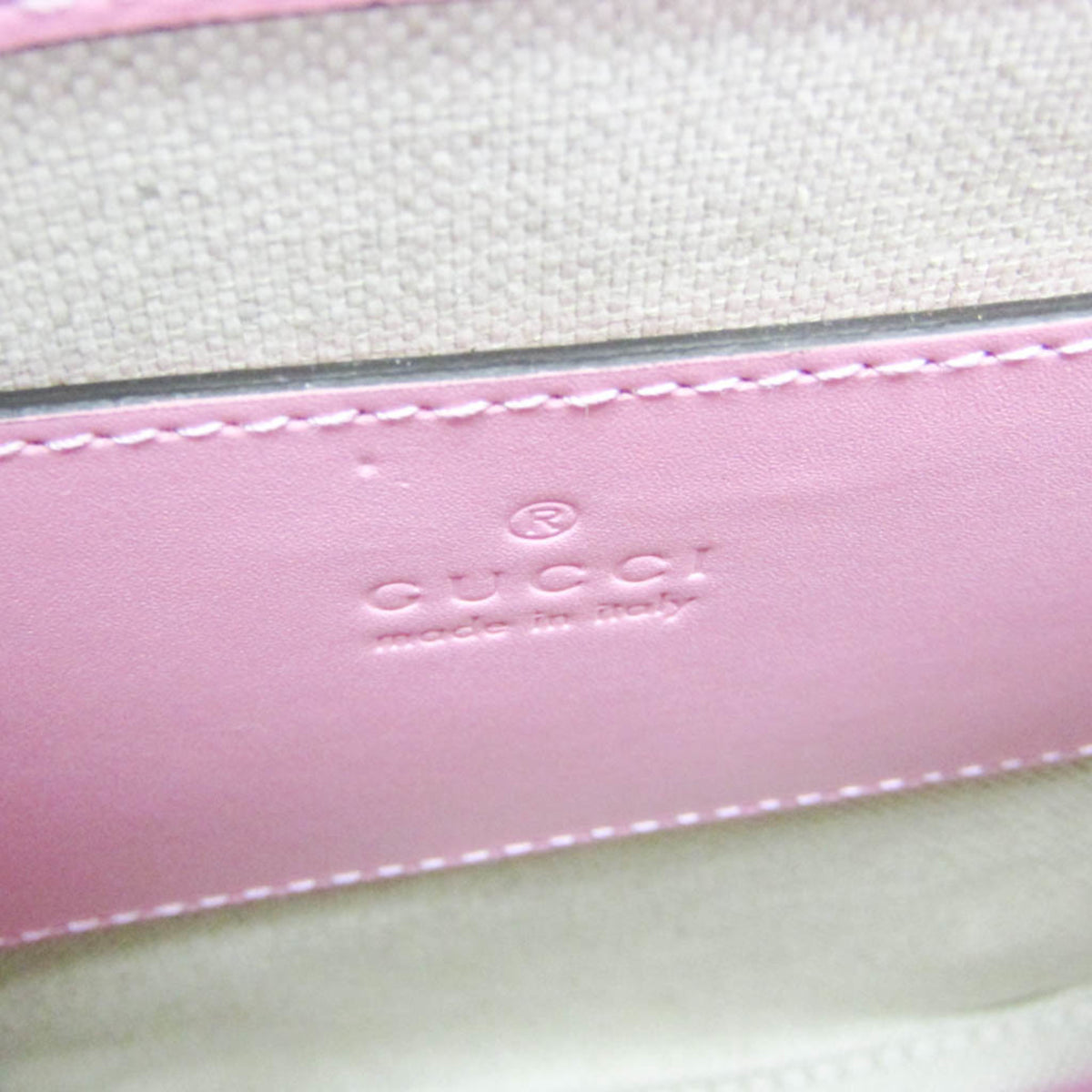Gucci Bamboo Top Handle Backpack Leather, Pink, Leather, Backpack