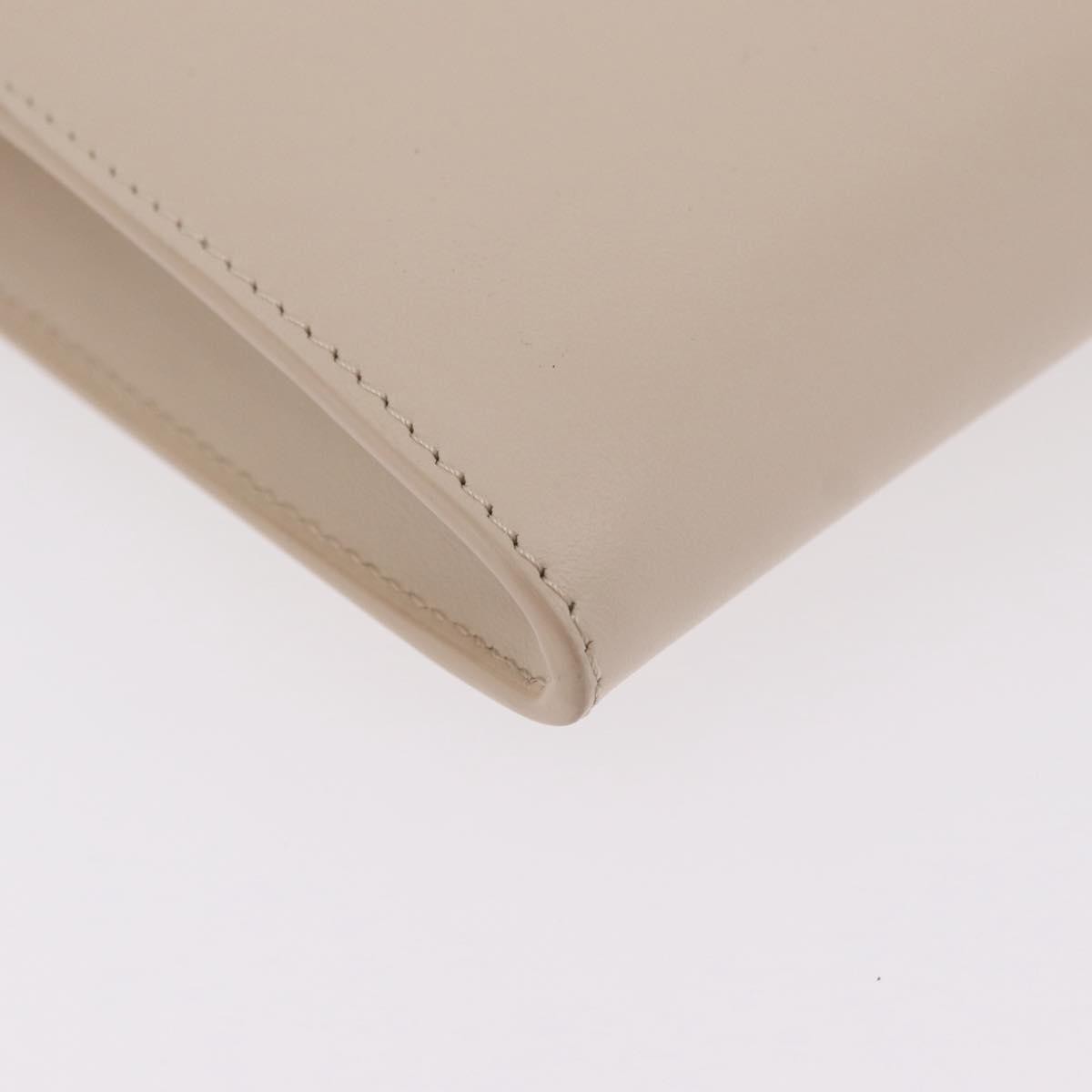 Christian Dior Bobby Flap Leather, Beige, Leather, Shoulder Bag