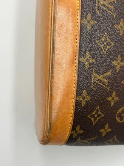 Louis Vuitton Alma Monogram Canvas, Brown, Canvas, Handbag