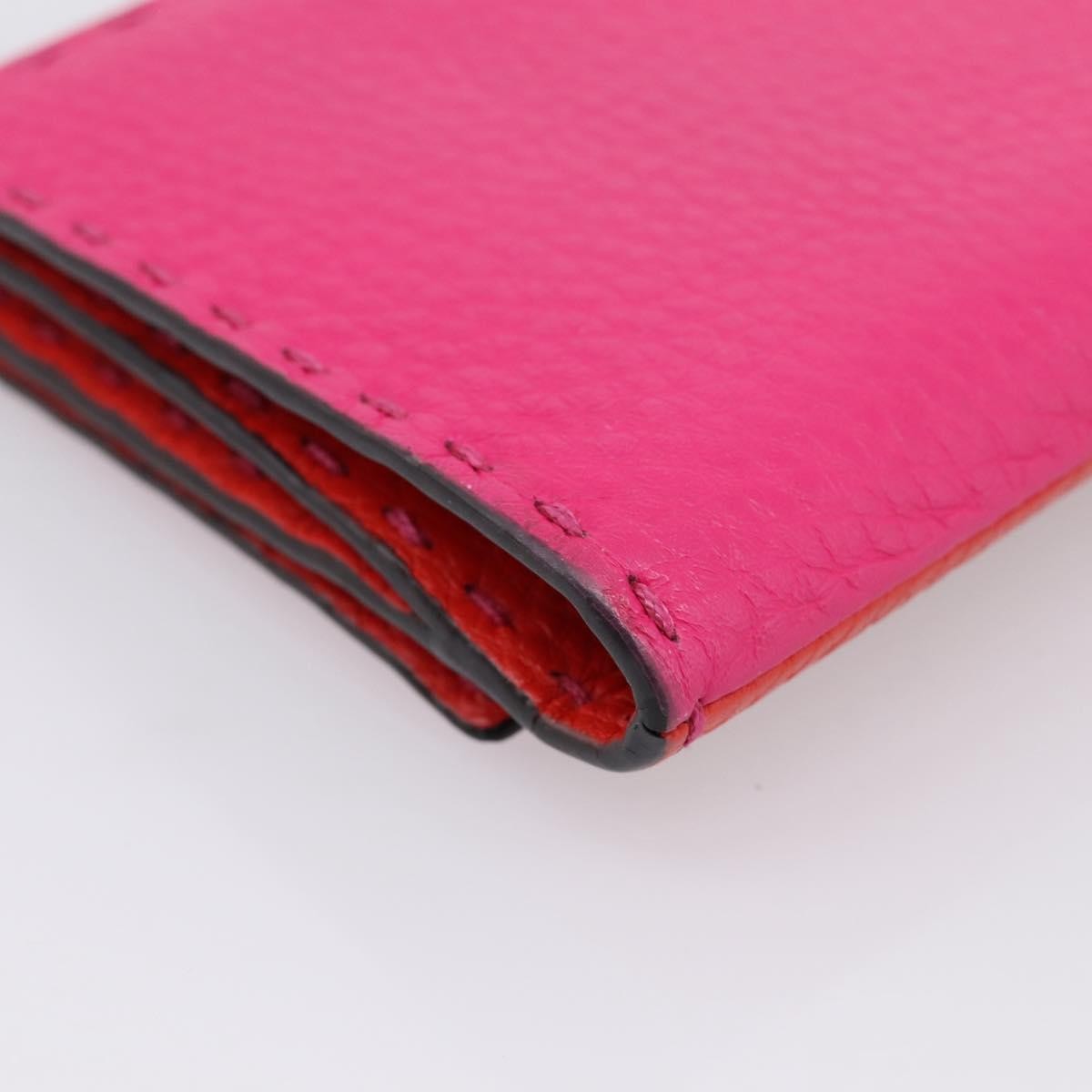 Fendi Selleria Peekaboo Leather, Pink, Leather, Wallet