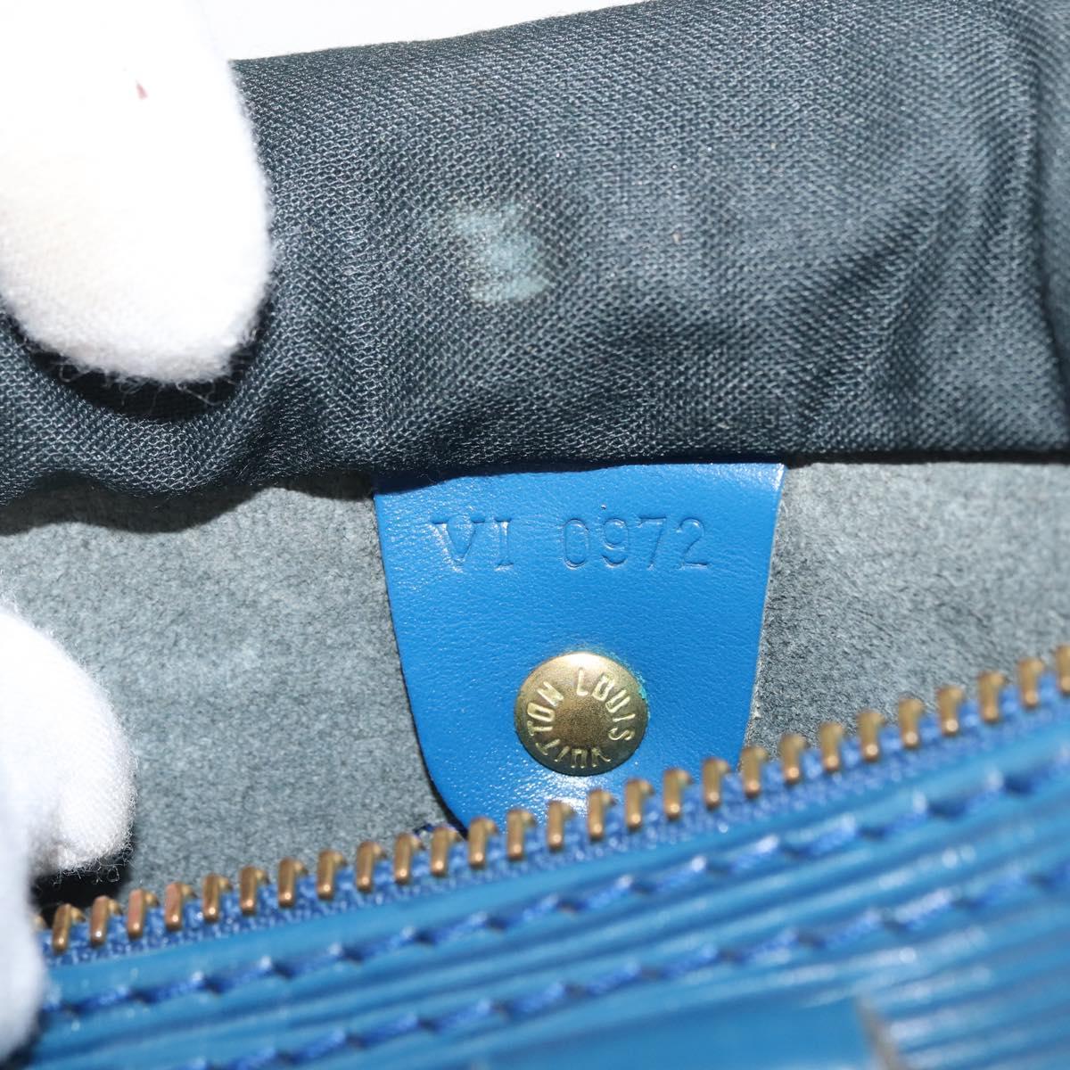 Louis Vuitton Speedy Mini HL Handbag Damier, BLUE, LEATHER, Handbag