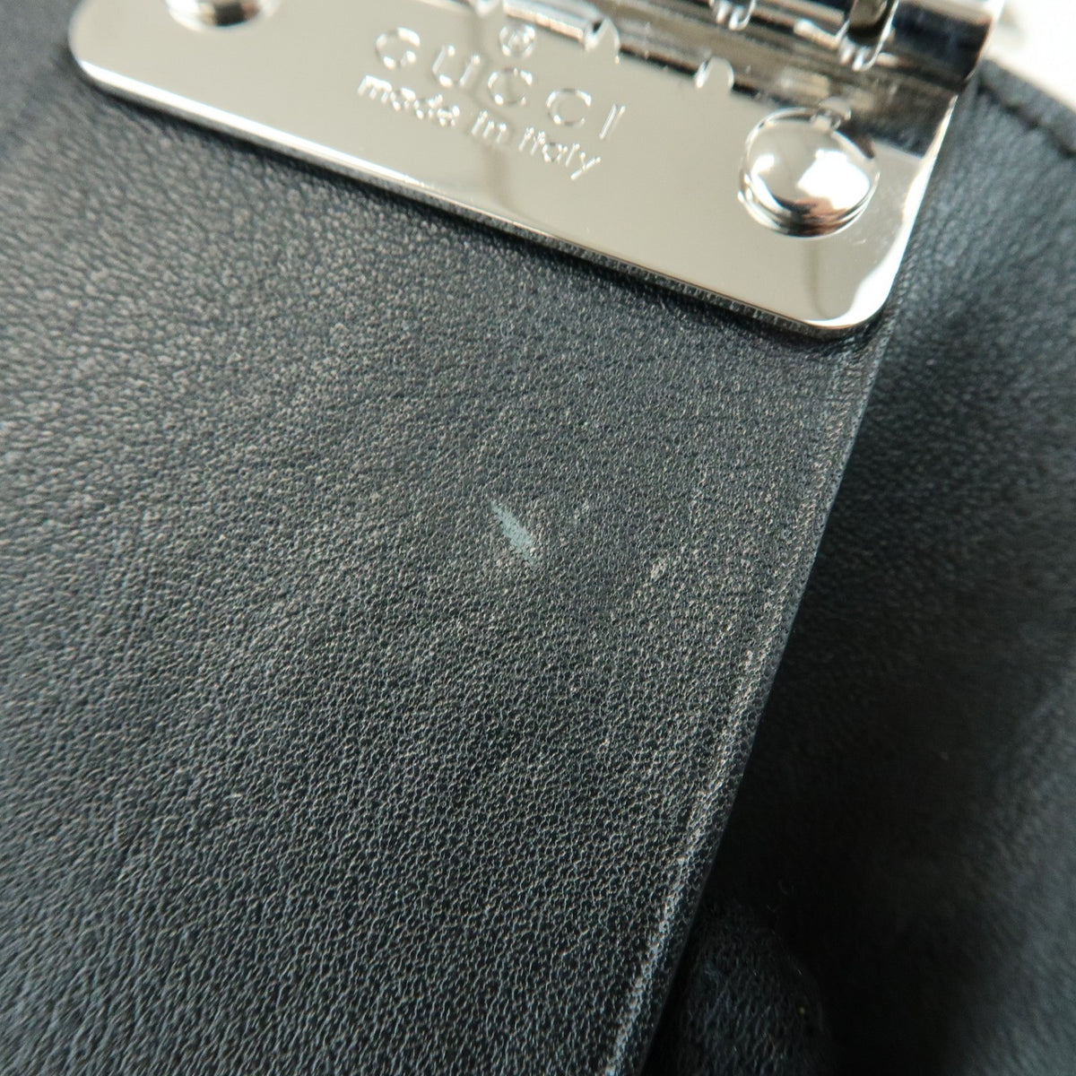 Gucci Flap Card Case Guccissima Leather, Black, Leather, Card Holder
