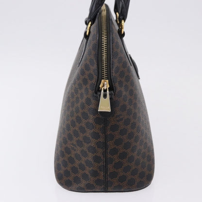 Celine Macadam Toile Triomphe, Black, Canvas, Handbag