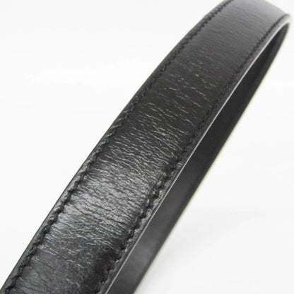 Gucci Interlocking G Belt (Outlet) Leather, Black, Leather, Belt