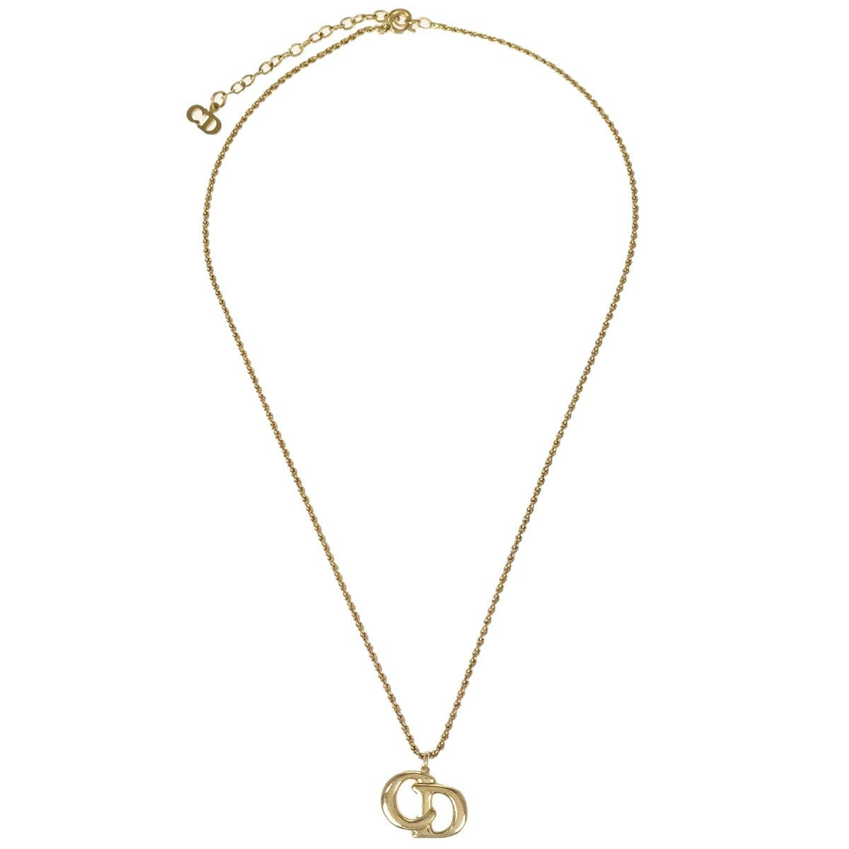 Christian Dior CD Pendant Gold-plated, Gold, Gold Plated, Necklace