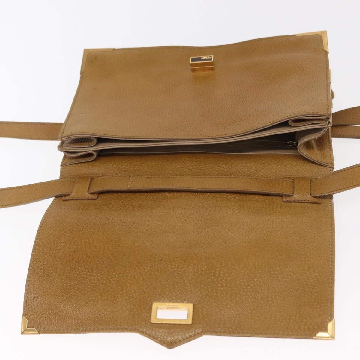 Fendi Classico No. 1 Zucca Canvas, Brown, Leather, Handbag
