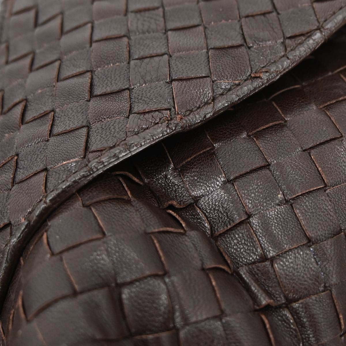 Bottega Veneta Top Flap Hobo Intrecciato Nappa, Brown, Leather, Handbag