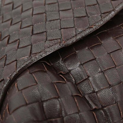 Bottega Veneta Top Flap Hobo Intrecciato Nappa, Brown, Leather, Handbag