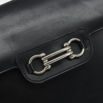 Christian Dior Shoulder Leather, Black, Leather, Shoulder Bag