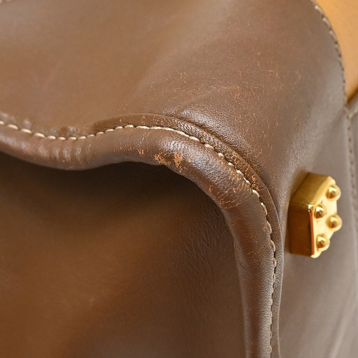 Loewe Amazona Leather, Brown, Leather, Handbag