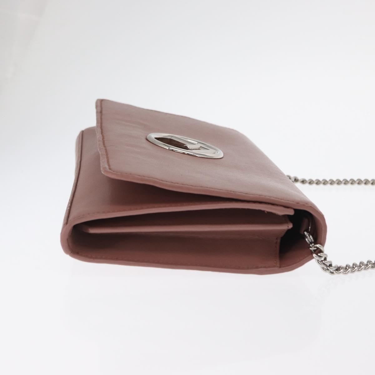 Fendi F is Fendi Wallet on Chain Leather, Pink, Leather, Shoulder Bag