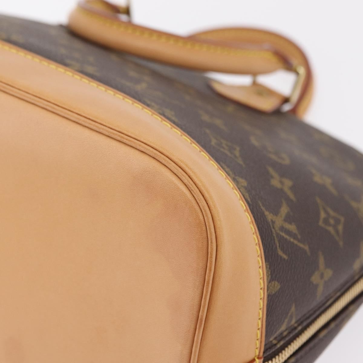 Louis Vuitton Alma Monogram Canvas, Brown, Canvas, Handbag