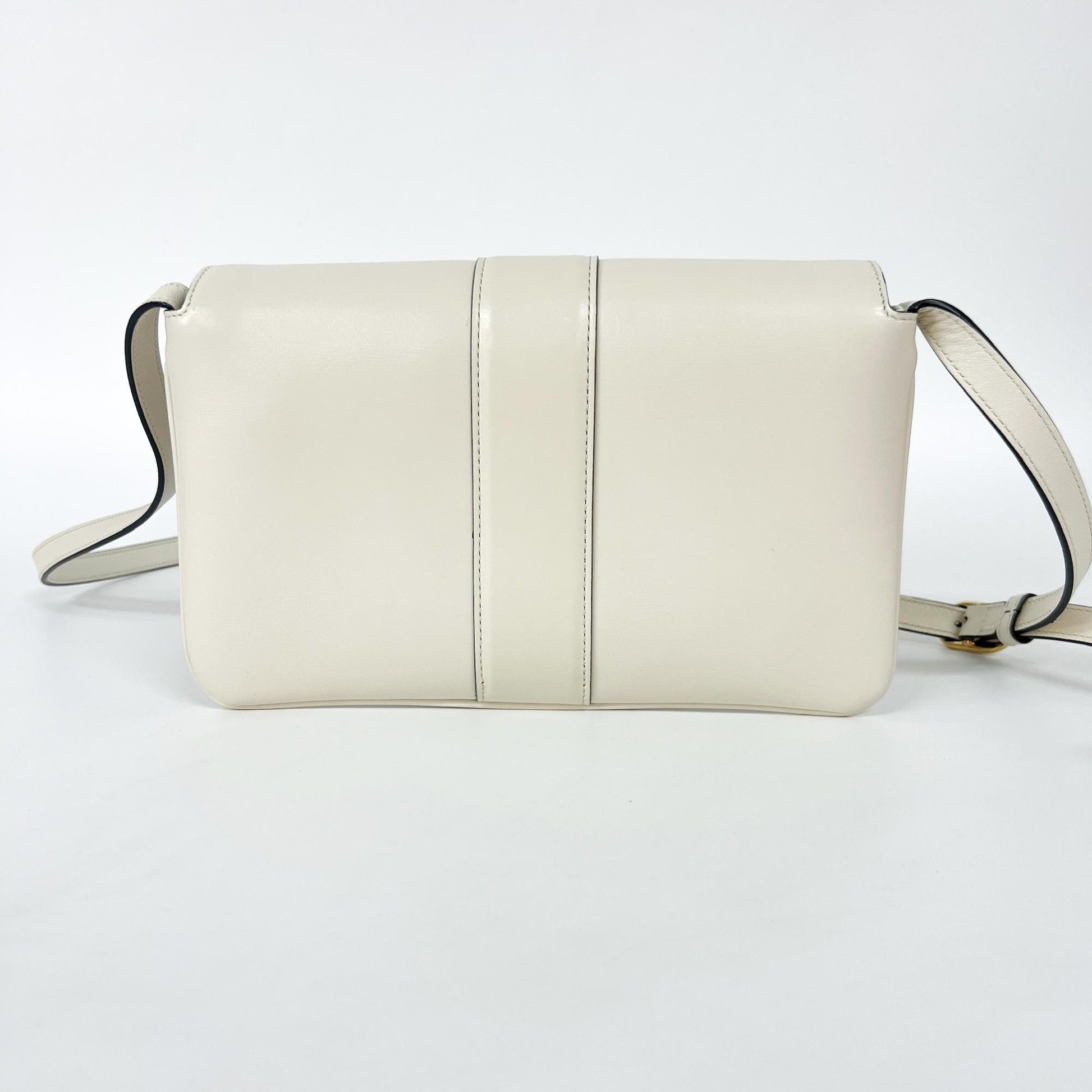 Gucci Arli Shoulder Bag Leather, White, Leather, Shoulder Bag