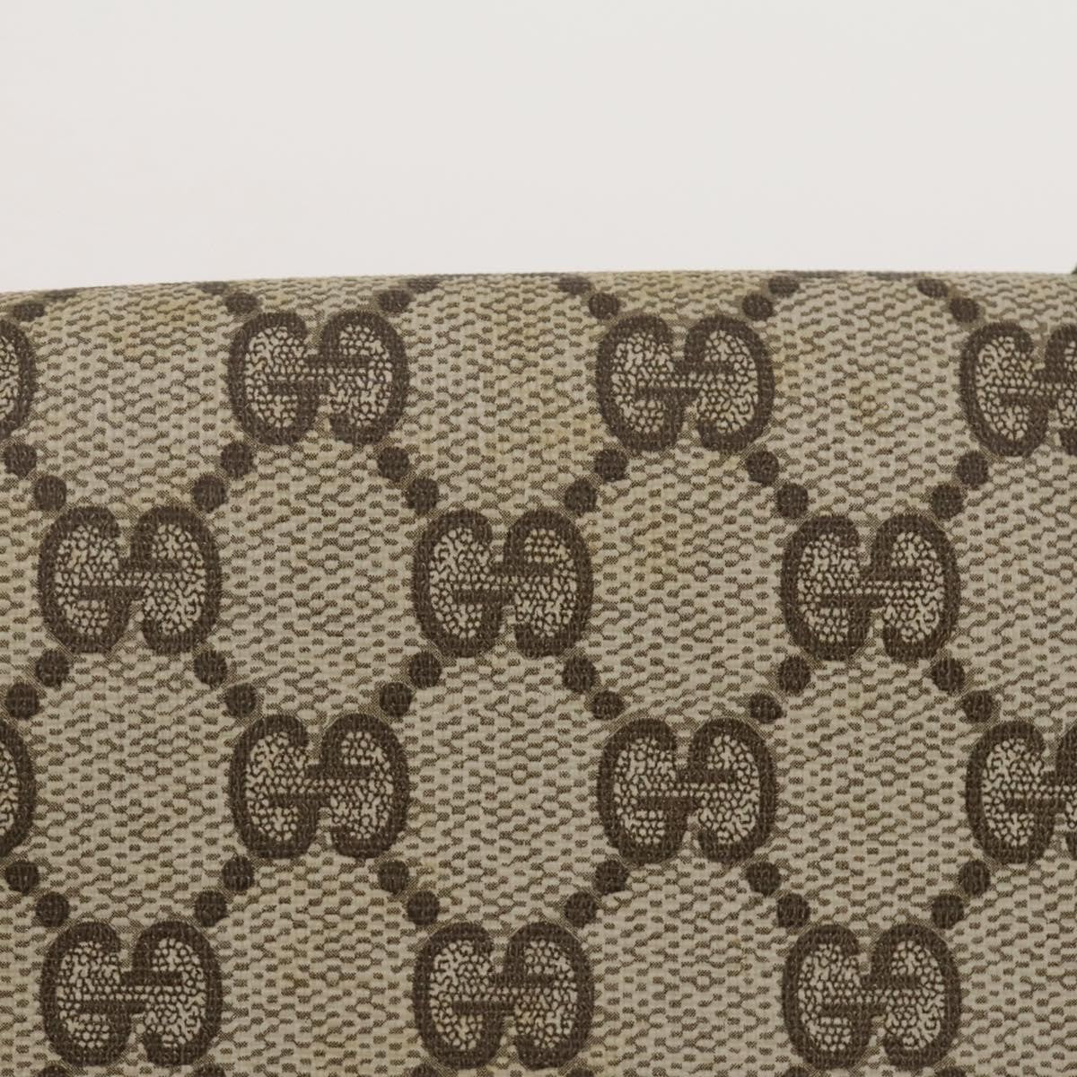 Gucci Vintage Web Flap Clutch GG Coated Canvas, Beige, Canvas, Clutch