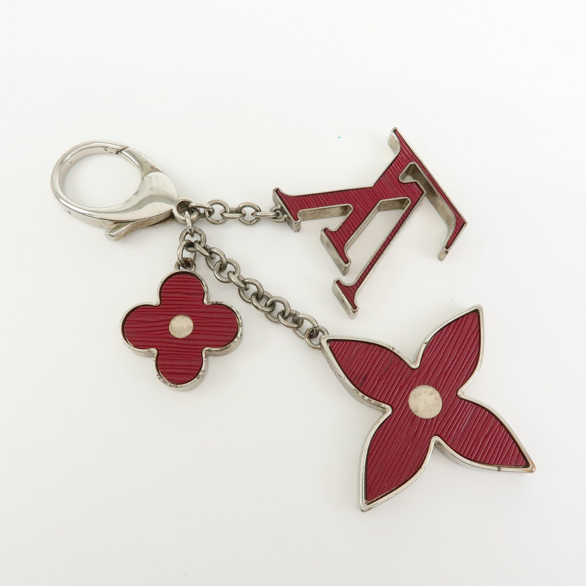Louis Vuitton Fleur d'Epi Bag Charm Resin and Brass, Burgundy, Metal, Charm