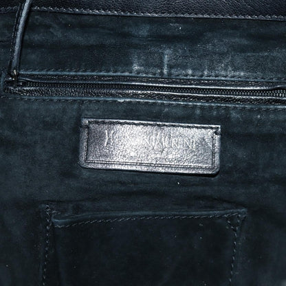 Saint Laurent Vintage Shoulder bag Leather, Black, Leather, Shoulder Bag