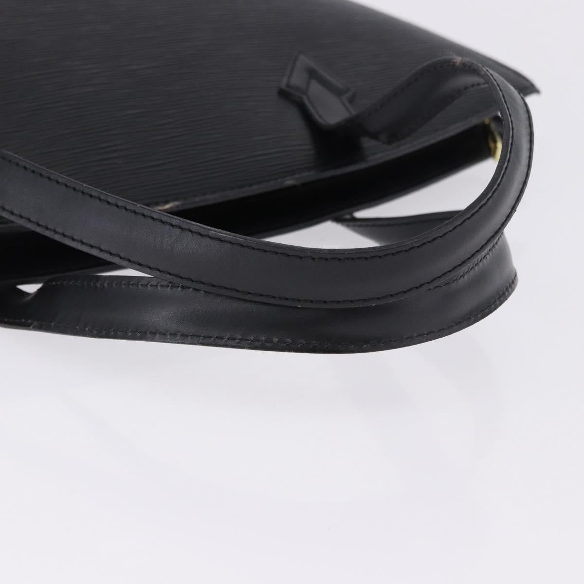 Louis Vuitton Saint Jacques Leather, Black, Leather, Shoulder Bag