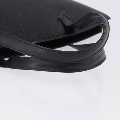 Louis Vuitton Saint Jacques Leather, Black, Leather, Shoulder Bag