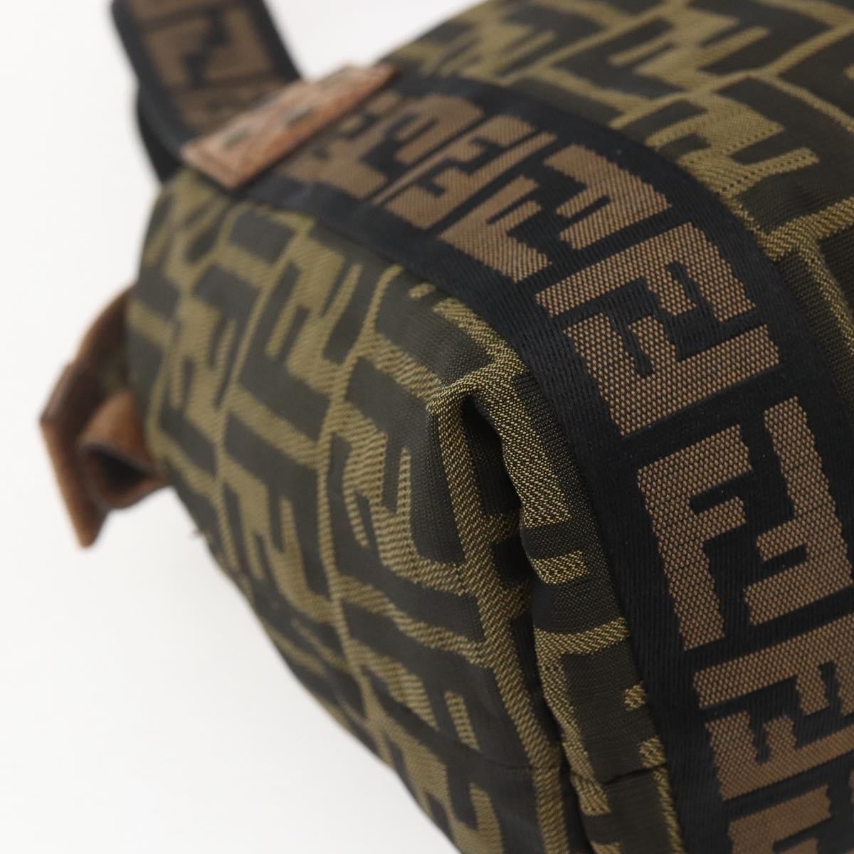 Fendi Vintage FF Zip Zucca Canvas, Brown, Canvas, Tote Bag
