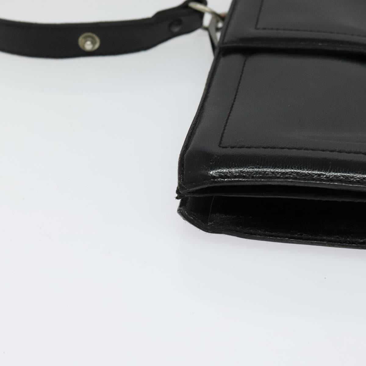 Saint Laurent Vintage Shoulder bag leather, Black, Leather, Shoulder Bag