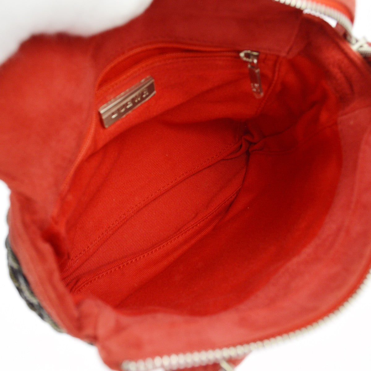 Loewe Anagram Leather, Red, Suede, Tote Bag