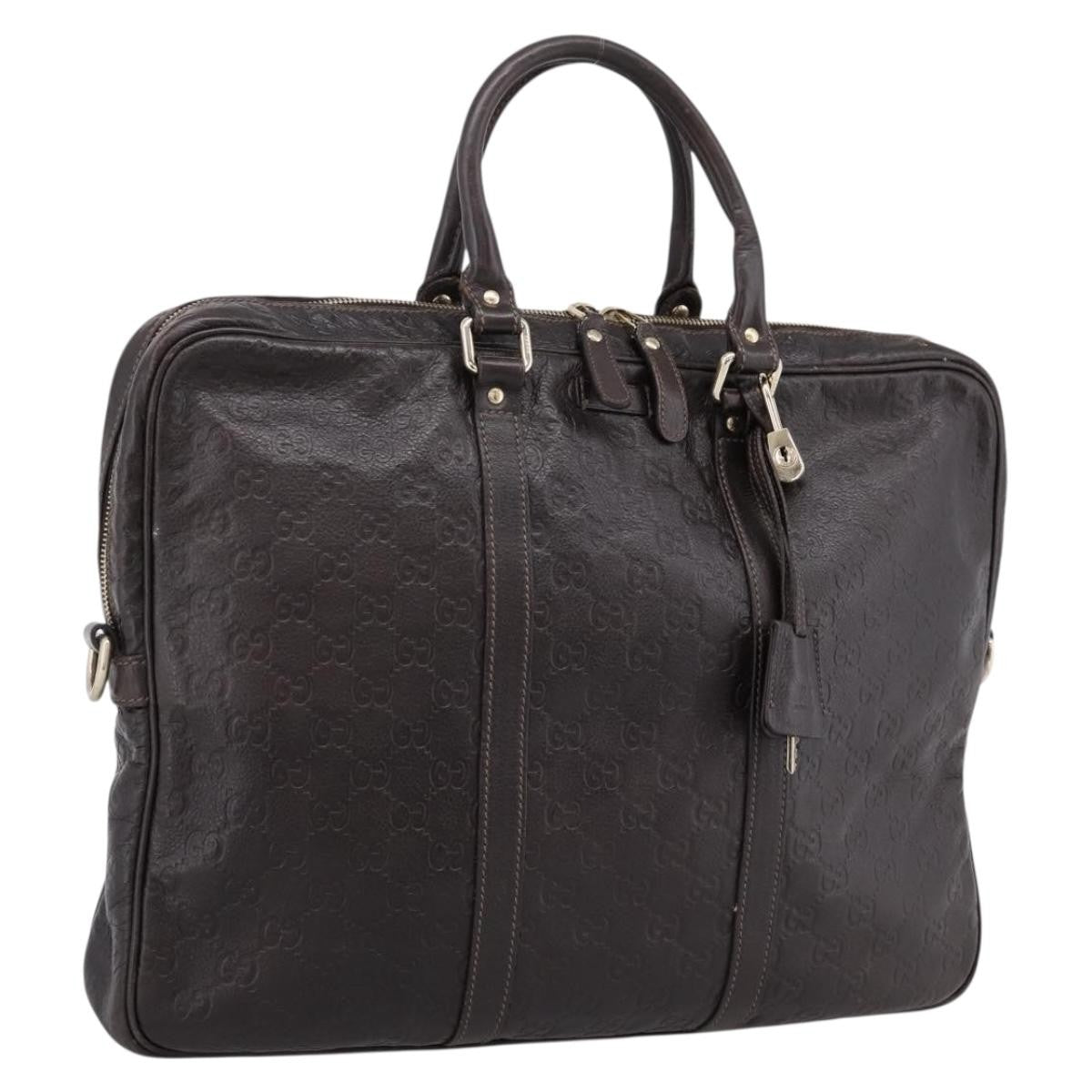 Gucci Eden Guccissima Leather, Brown, Leather, Briefcase