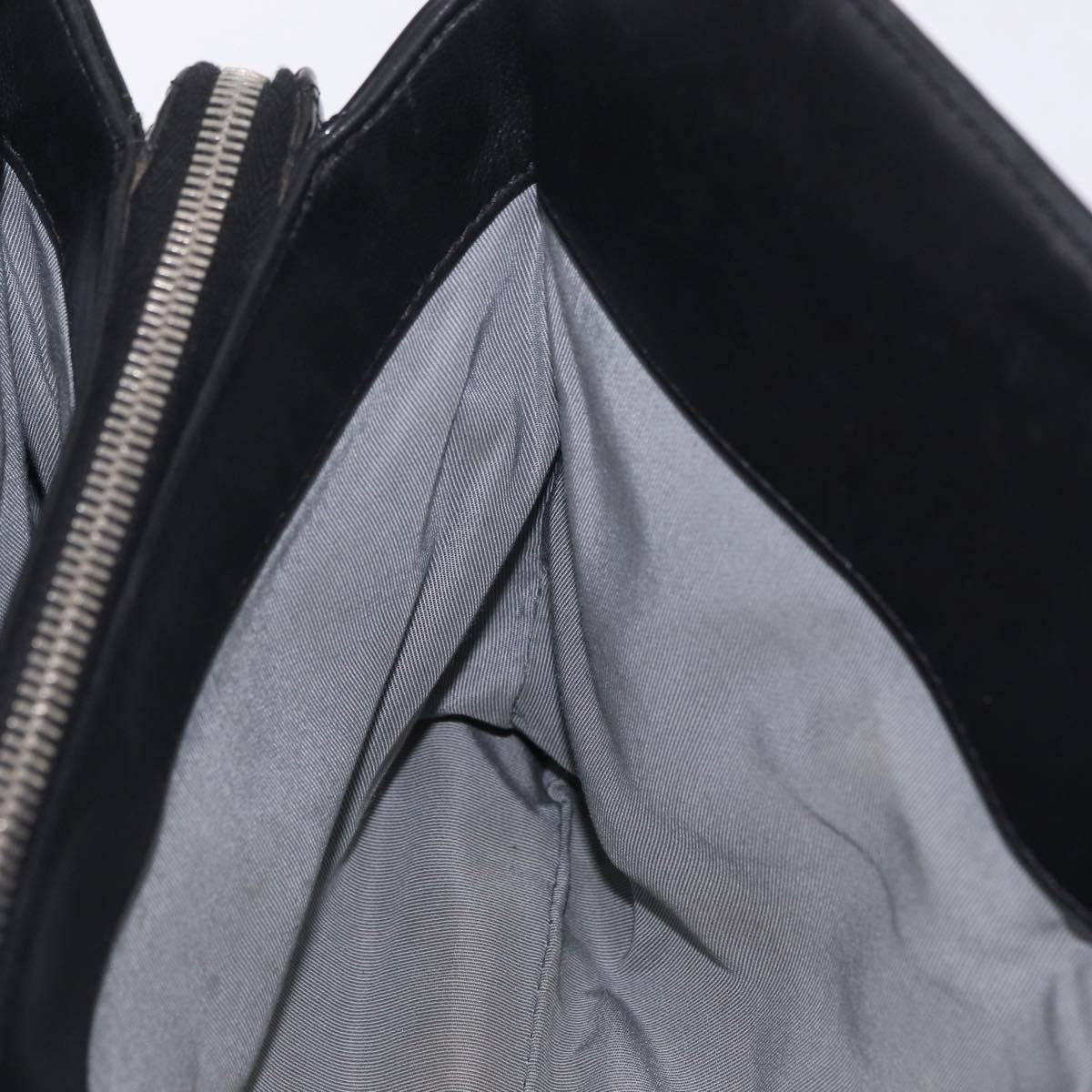 Chanel Lipstick Open Patent Vinyl, Black, Patent Leather, Tote Bag