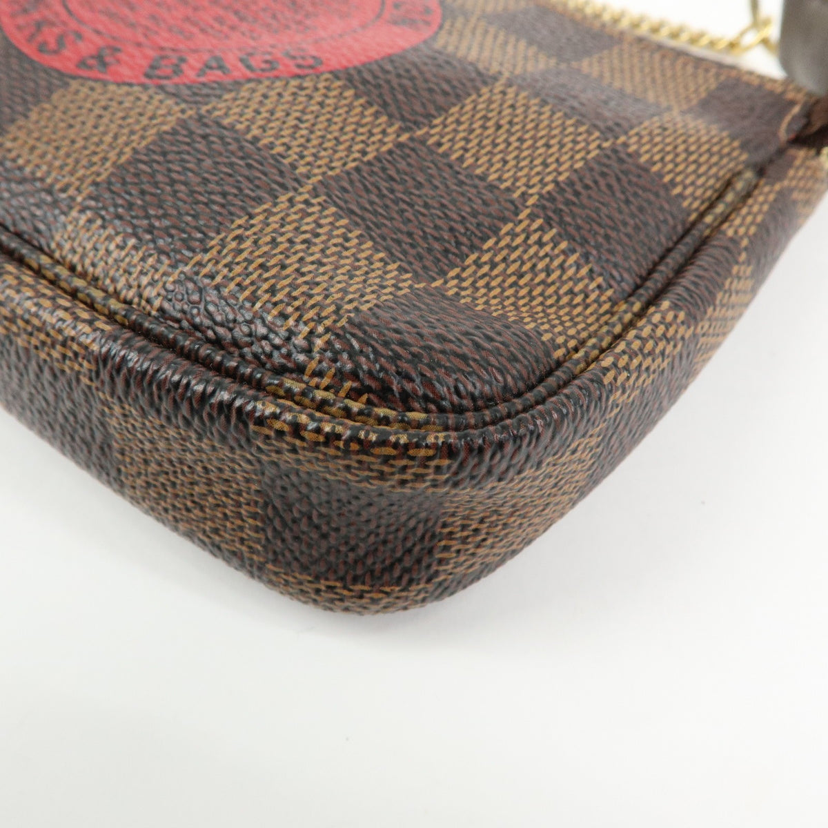 Louis Vuitton Pochette Accessoires Limited Edition Damier, Brown, Canvas, Clutch
