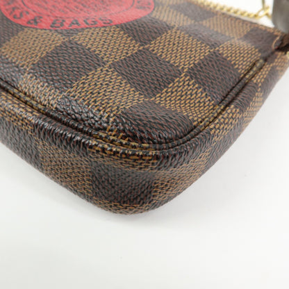Louis Vuitton Pochette Accessoires Limited Edition Damier, Brown, Canvas, Clutch
