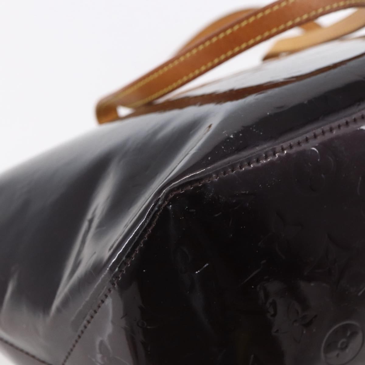 Louis Vuitton Bellevue Monogram Vernis, Burgundy, Patent Leather, Tote Bag