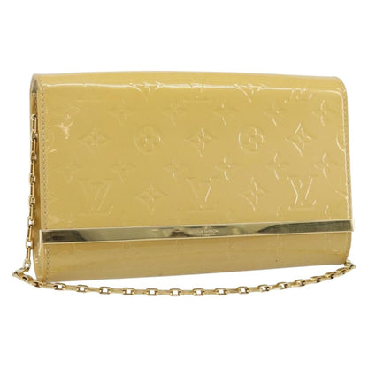 Louis Vuitton Ana Monogram Vernis, Yellow, Patent Leather, Handbag