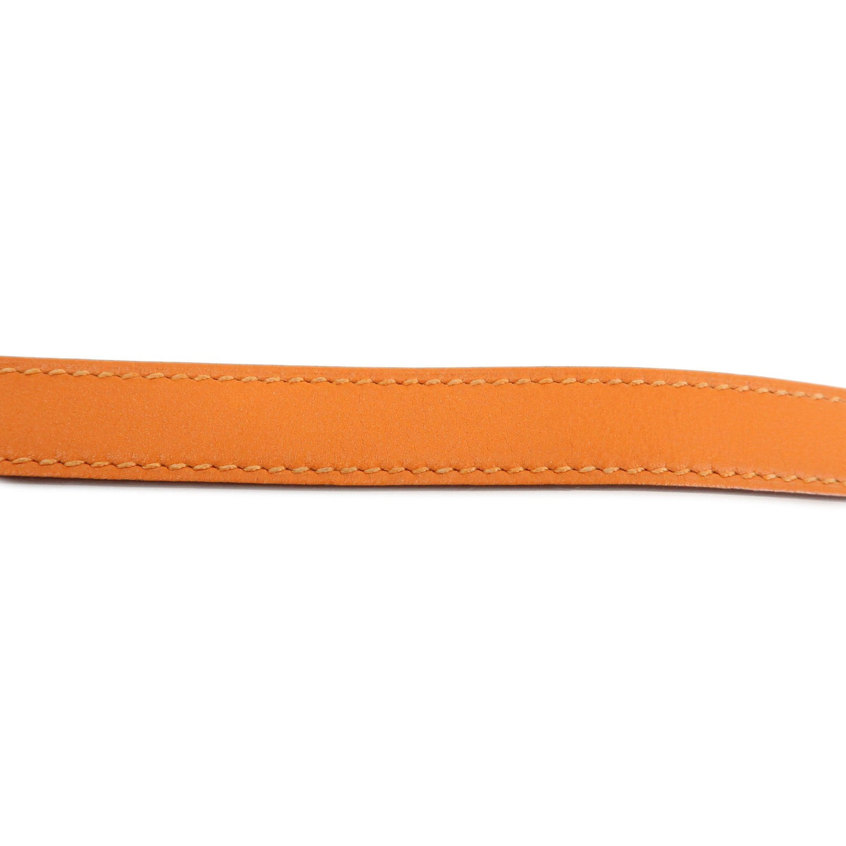 Hermes Kelly Double Tour Leather, Orange, Leather, Bracelet