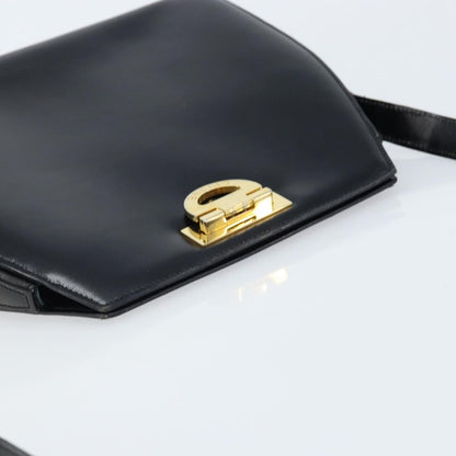 Celine Vintage Leather, Black, Leather, Shoulder Bag