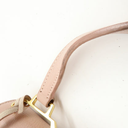 Miu Miu Madras Convertible Compartment Top Handle Leather, Pink, Leather, Handbag