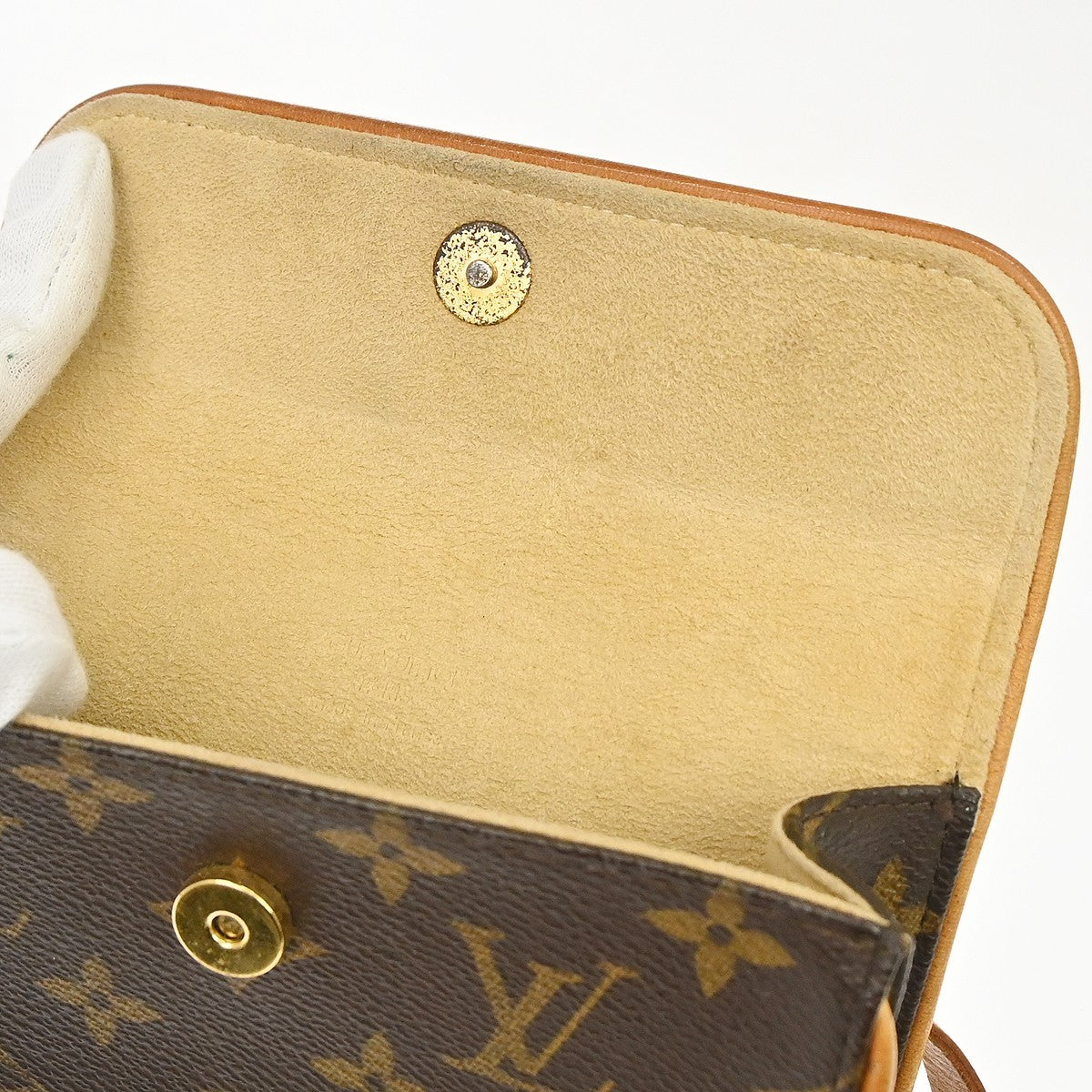 Louis Vuitton Florentine Pochette Monogram Canvas, Brown, Canvas, Clutch