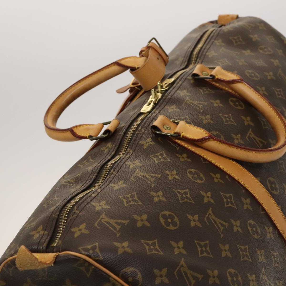 Louis Vuitton Keepall Bag Monogram Canvas, BROWN, CANVAS, Travel bag