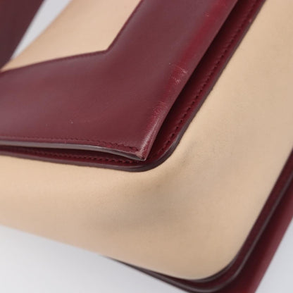 Celine Frame Leather, Beige, Leather, Shoulder Bag
