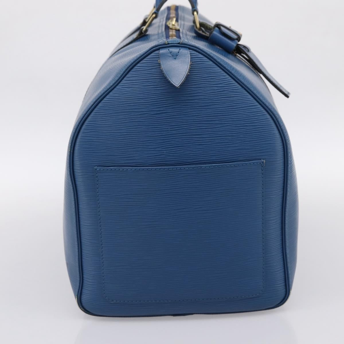 Louis Vuitton Keepall Epi Leather, Blue, Leather, Travel Bag