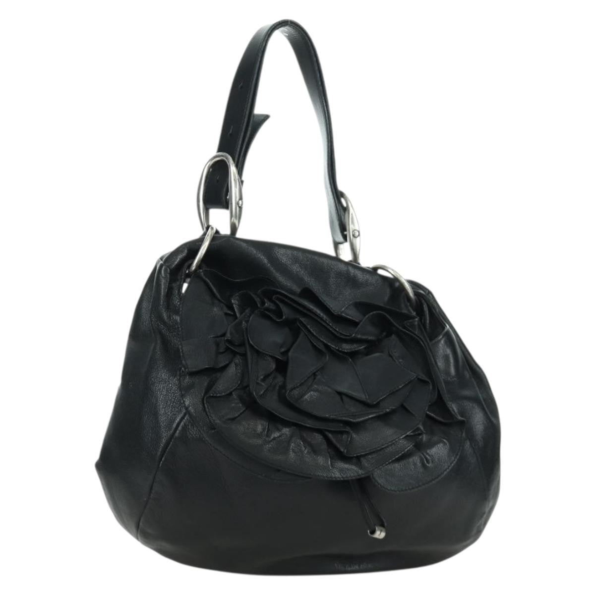 Saint Laurent Vintage Shoulder bag Leather, Black, Leather, Shoulder Bag