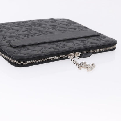 Chanel Zip Around iPad Case Quilted Lambskin, Black, Leather, Tech Accessory