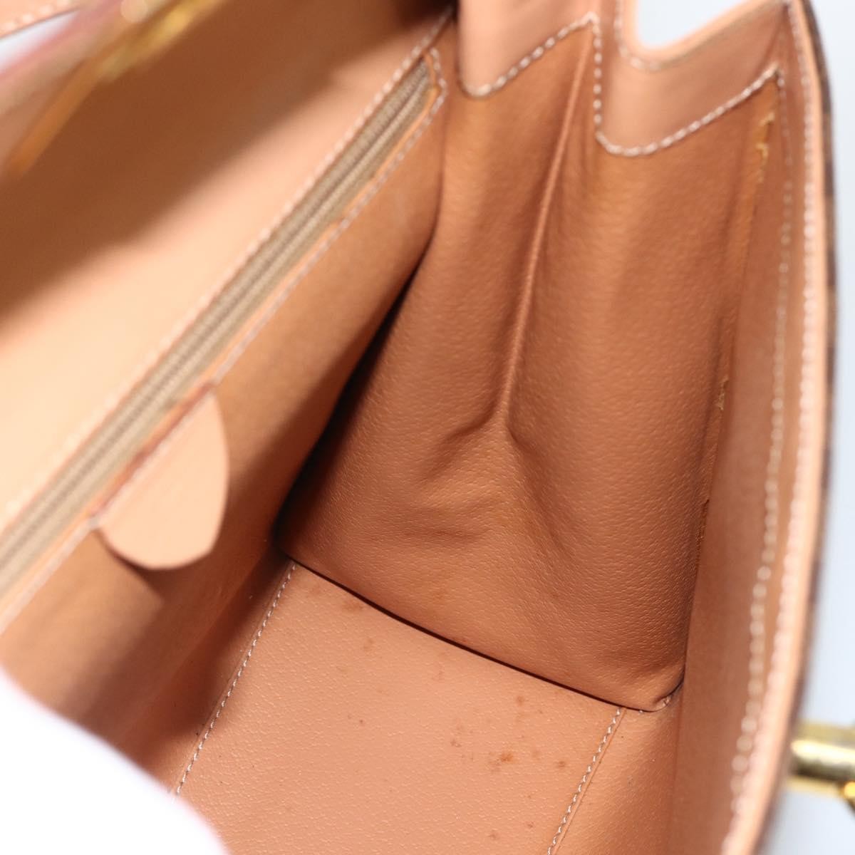 Celine Vintage Handbag Toile Céline, Brown, Canvas, Handbag