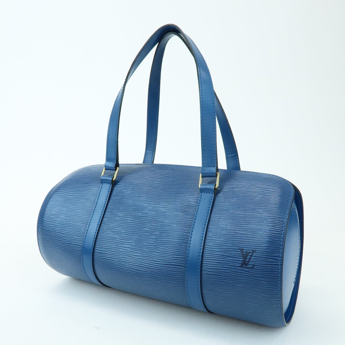 Louis Vuitton Soufflot Epi Leather, Blue, Leather, Tote Bag