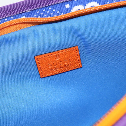 Gucci Panelled Front Pocket Belt GG Jacquard Nylon and Rubber, Purple, Nylon, Handbag