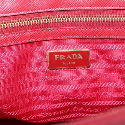Prada Galleria  Strap Leather, Red, Leather, Handbag