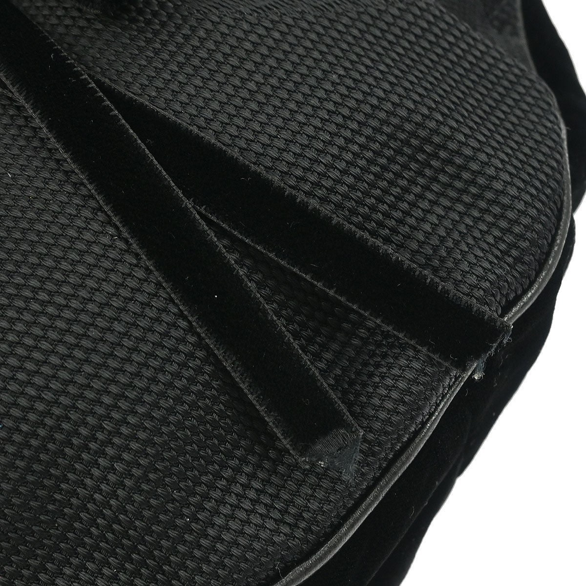 Saint Laurent Vintage Shoulder bag leather, Black, Nylon, Shoulder Bag