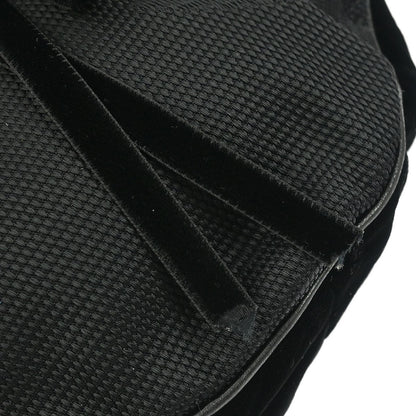 Saint Laurent Vintage Shoulder bag leather, Black, Nylon, Shoulder Bag