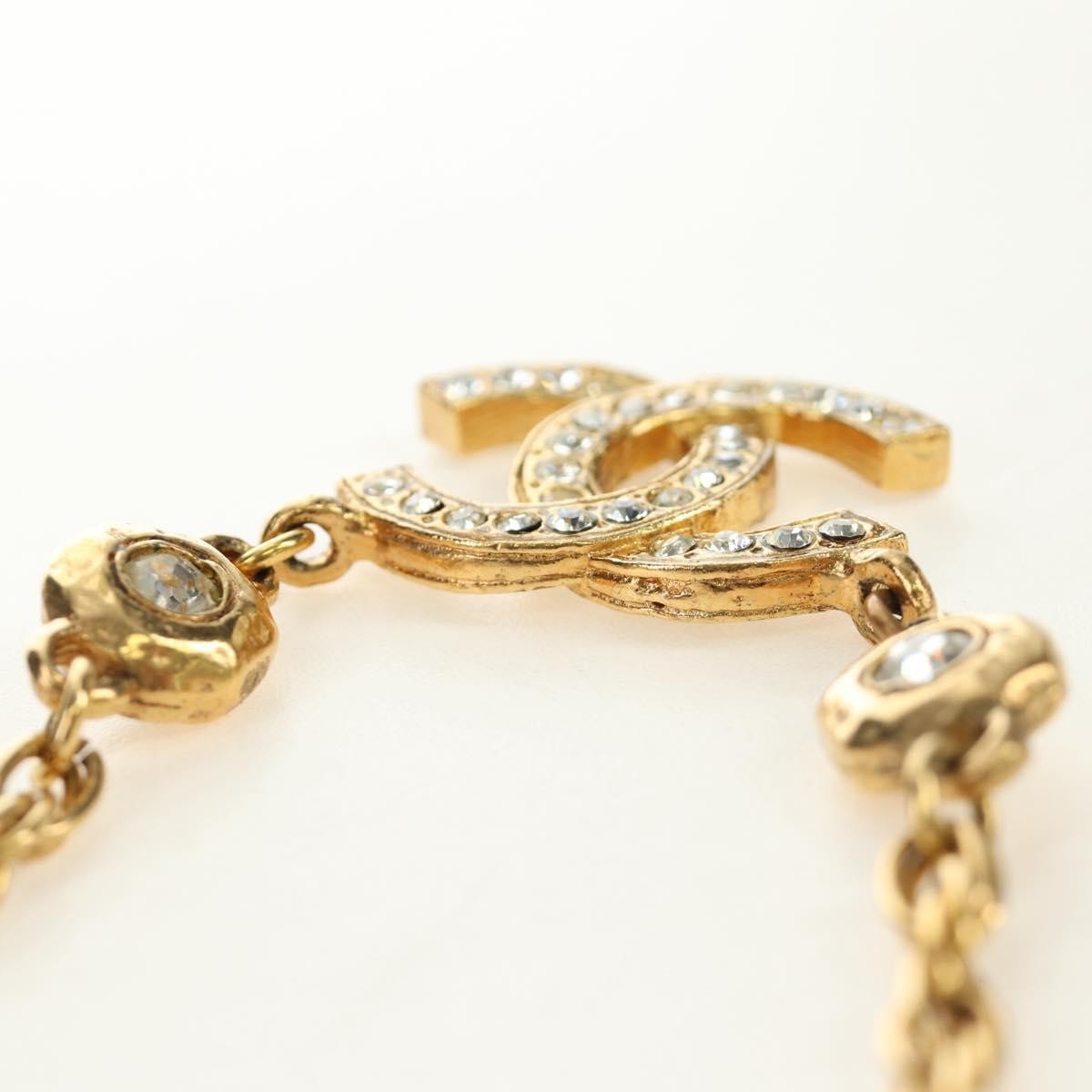 Chanel CC Pendant Metal with Crystals, Gold, Metal, Necklace